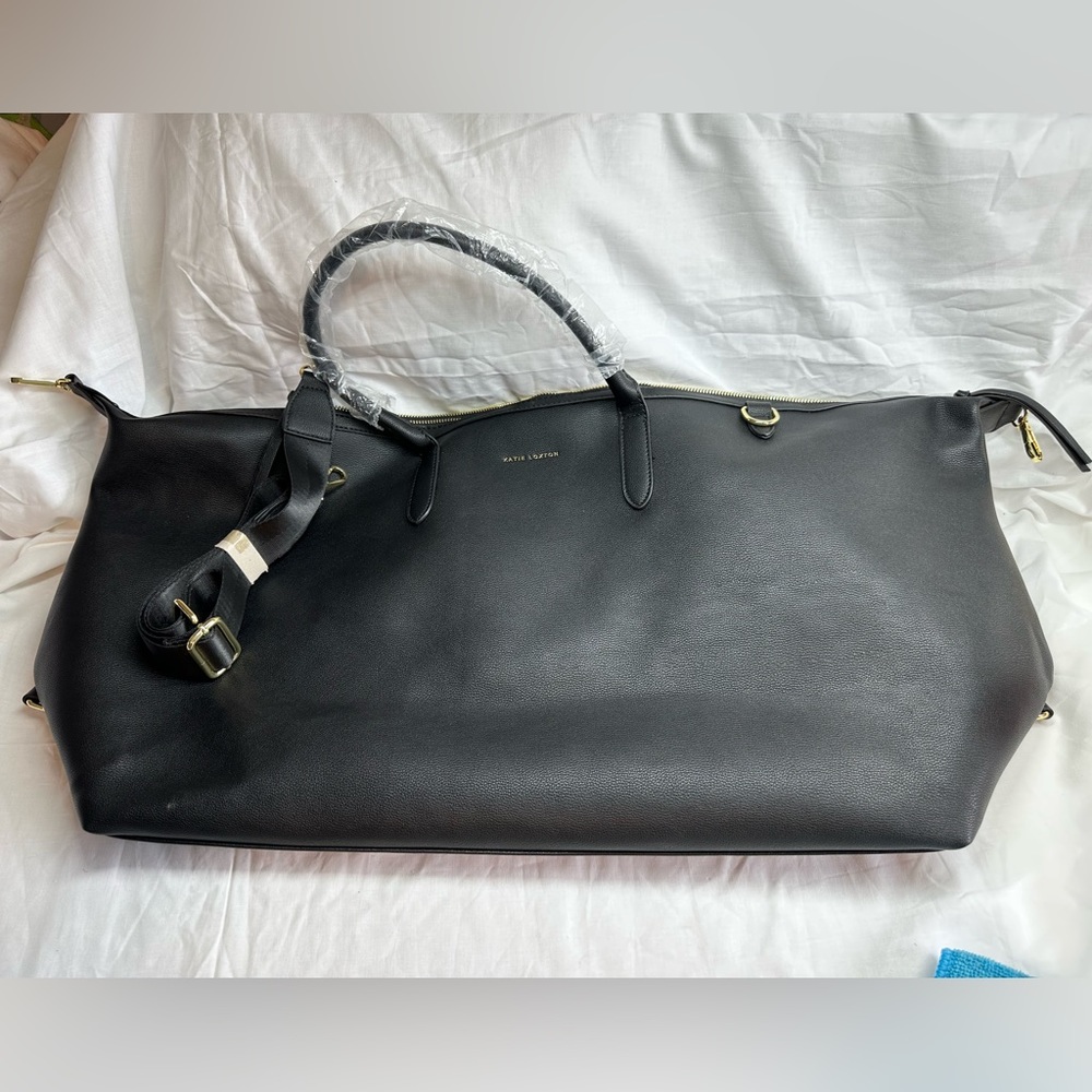 KATIE LOXTON You Got This Womens Vegan Leather Zippered Large Changing Tote Bag